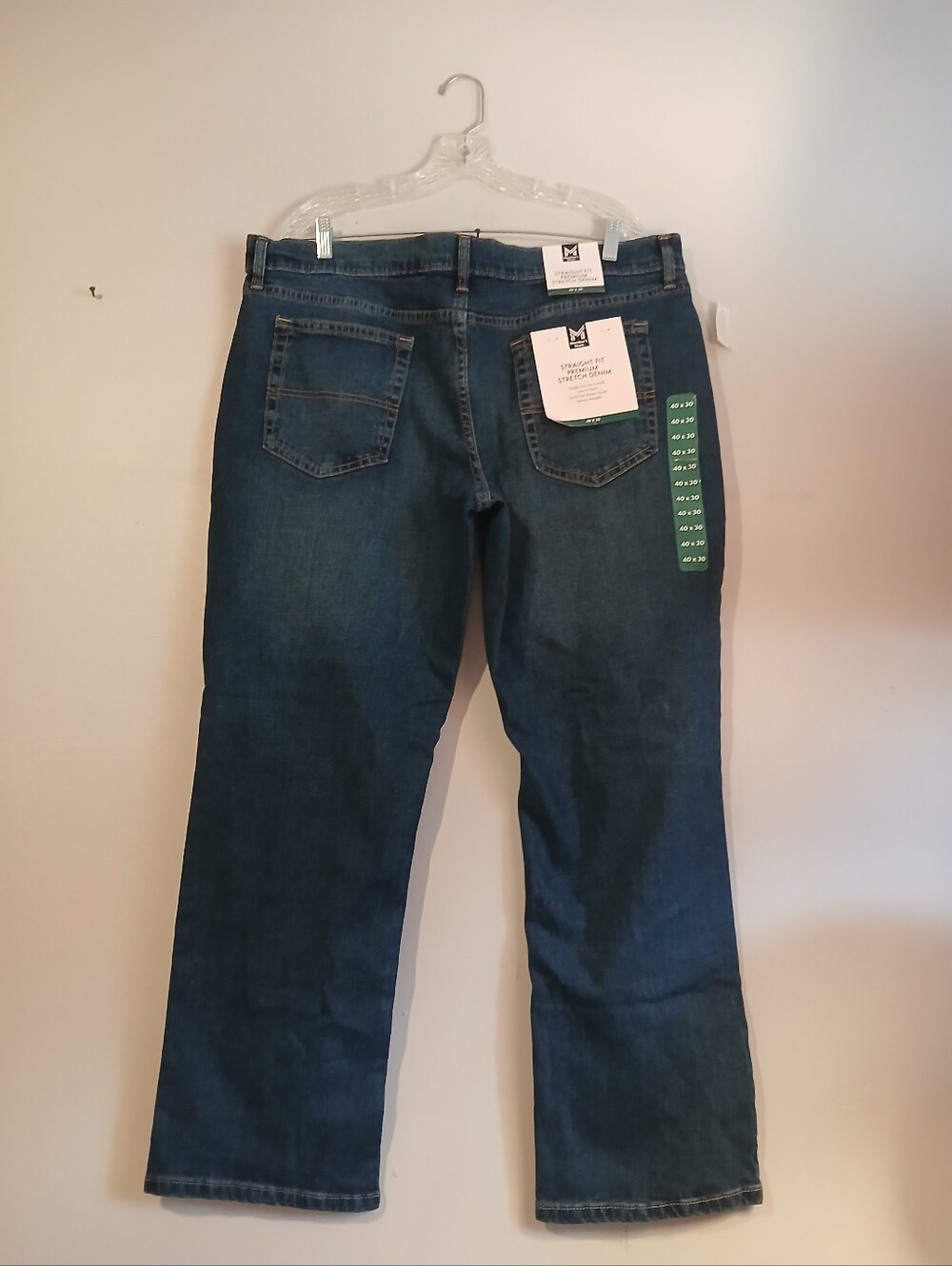 Members Mark Mens Blue Jeans. NWT. Size 40X30
